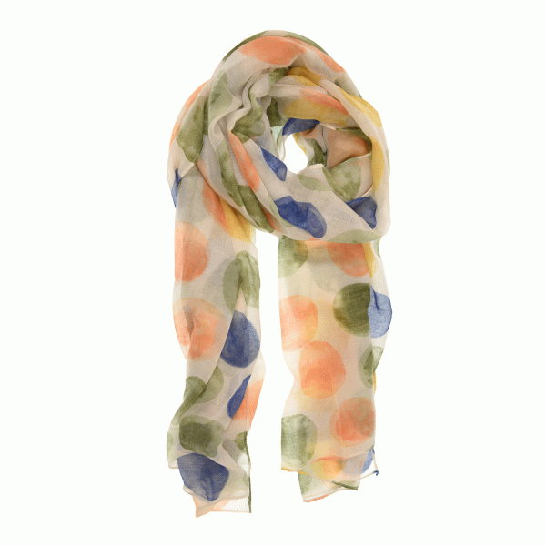 Watercolor Dot Scarf